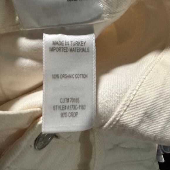 Agolde 90'S CROP MID RISE STRAIGHT
IN FORTUNE COOKIE Women’s size 27 0317 - Picture 4 of 9